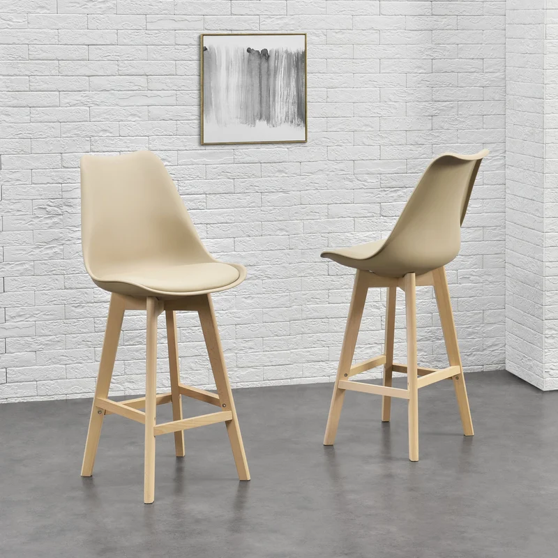 Set de 2 taburetes de bar Lublin en varios colores en.casa