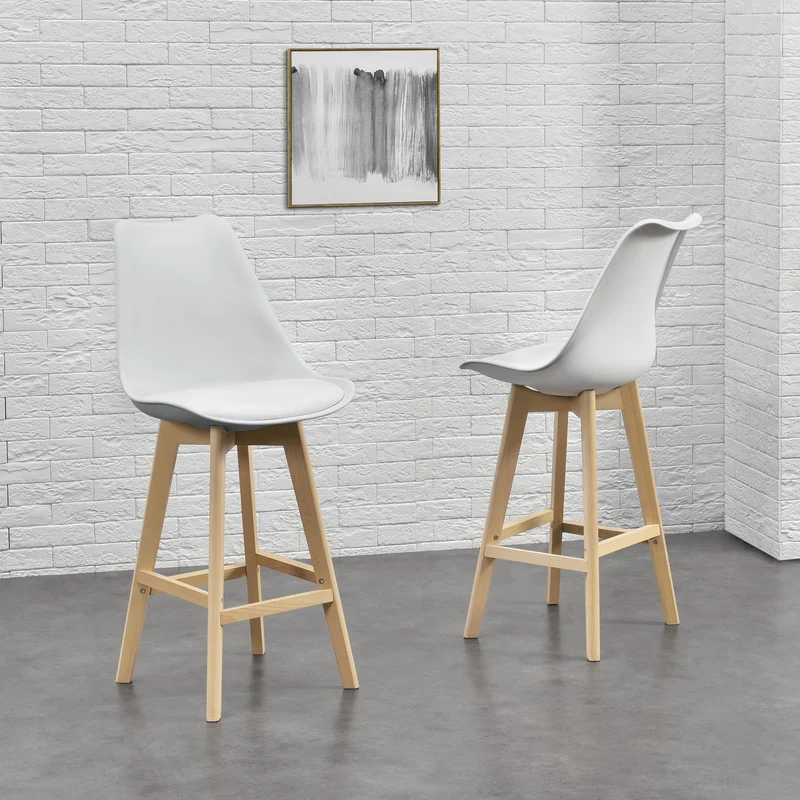 Set de 2 taburetes de bar Lublin en varios colores en.casa