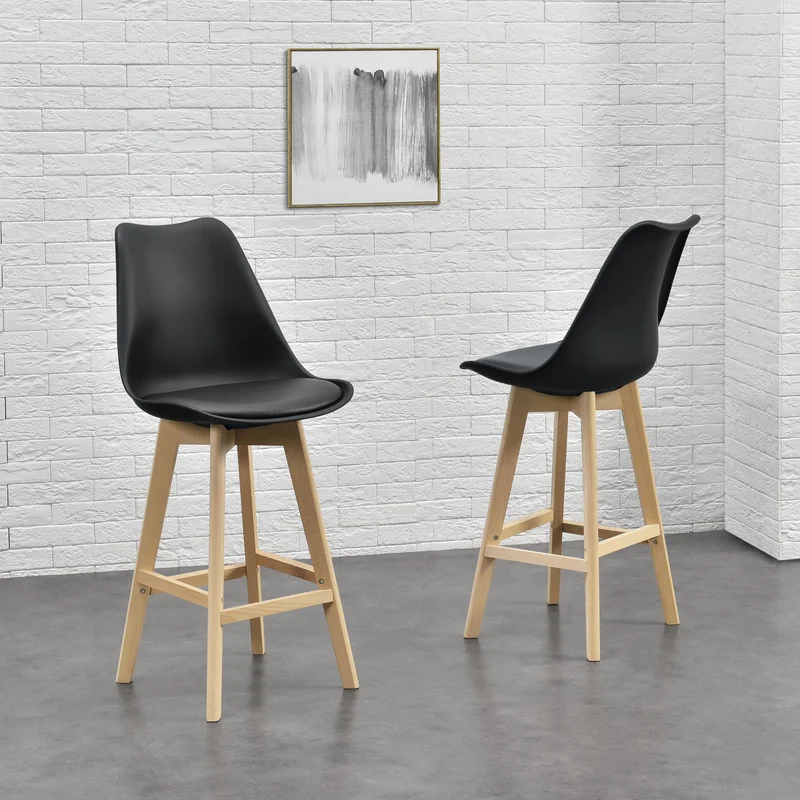 Set de 2 taburetes de bar Lublin en varios colores en.casa