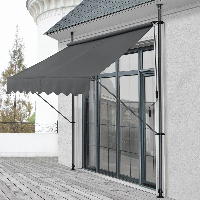 Toldo de pinza Lindos gris en varios tamaños pro.tec