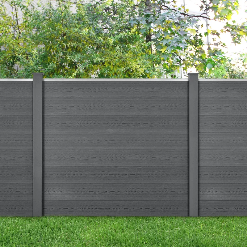 Valla de jardín Pinto en varios tamaños Gris nuevo.madera