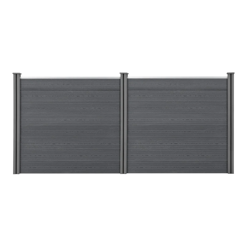 Valla de jardín Pinto en varios tamaños Gris nuevo.madera