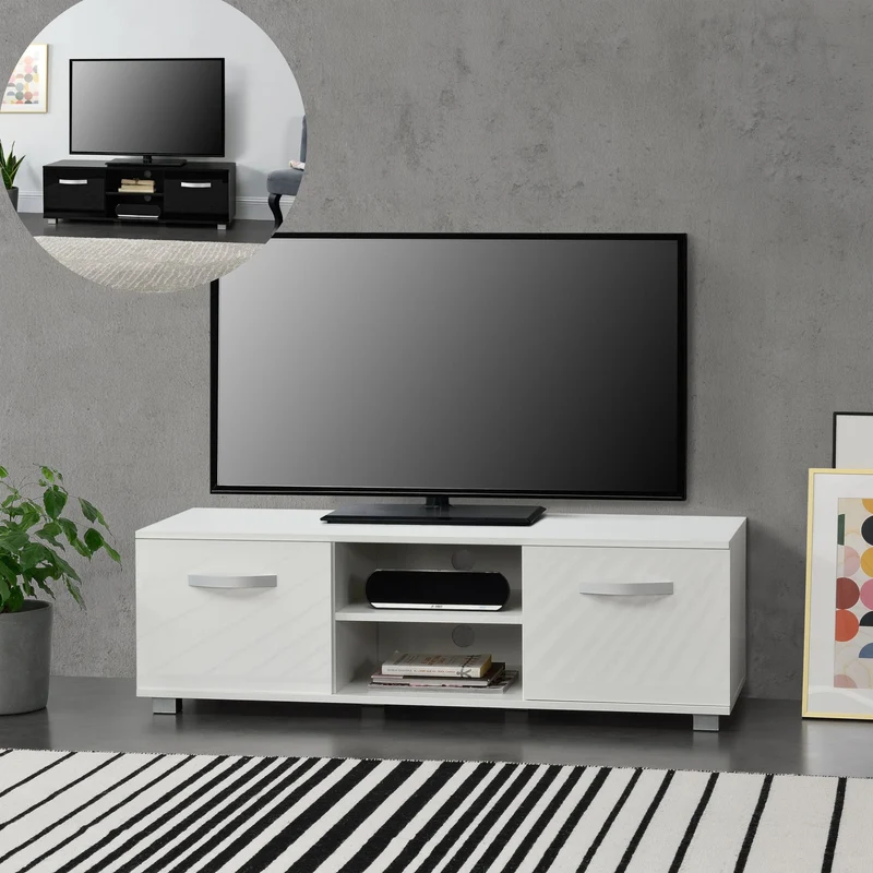 Mesa de televisión Laugar 120x40x38 cm en varios colores en.casa