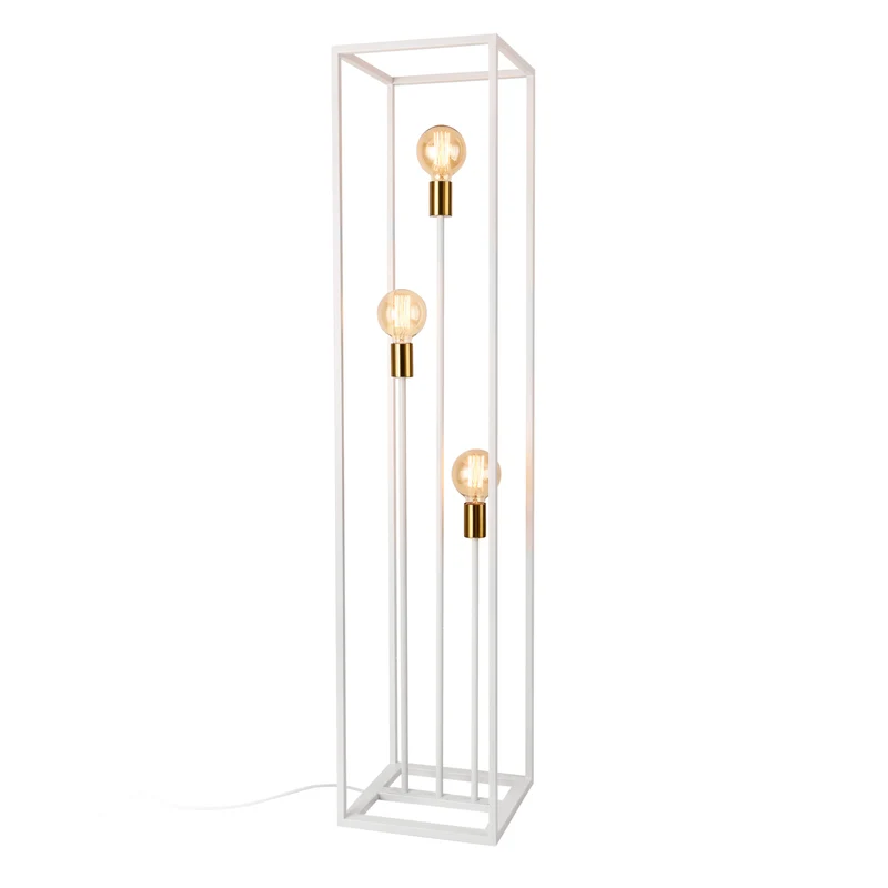 Lámpara de pie Groningen de 3 luces metal [lux.pro]