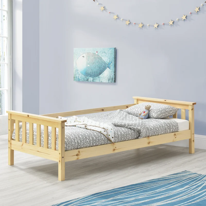 Cama para niños Nuuk - con Somier - con área de Almacenamiento - Protección contra caídas [en.casa]