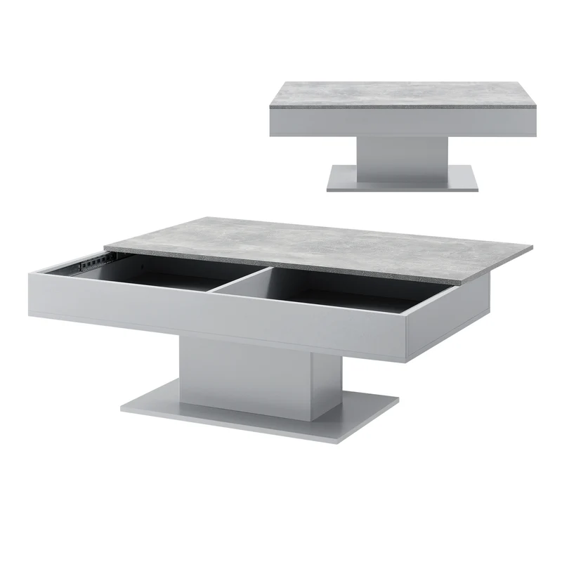 Mesa de centro Lünen aglomerado 40 x 110 x 60 cm - [en.casa]