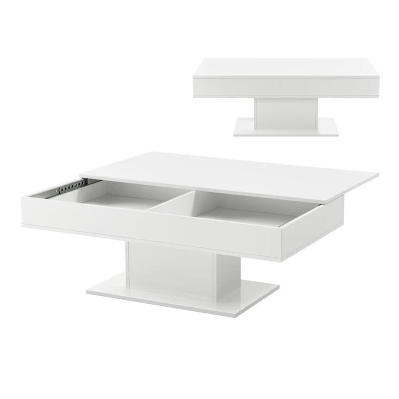 Mesa de centro Lünen aglomerado 40 x 110 x 60 cm - [en.casa]