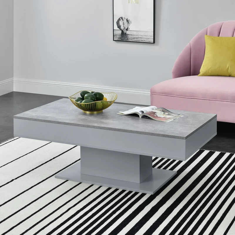 Mesa de centro Lünen aglomerado 40 x 110 x 60 cm - [en.casa]