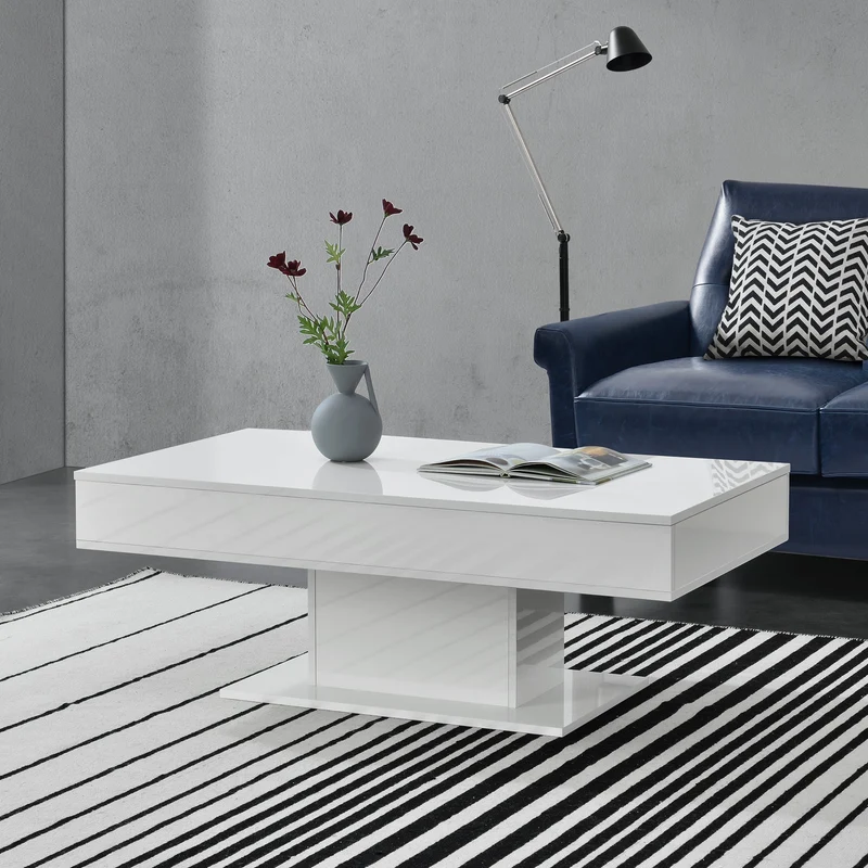 Mesa de centro Lünen aglomerado 40 x 110 x 60 cm - [en.casa]