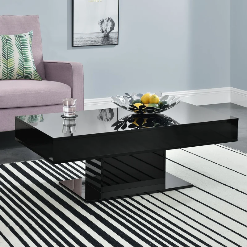 Mesa de centro Lünen aglomerado 40 x 110 x 60 cm - [en.casa]