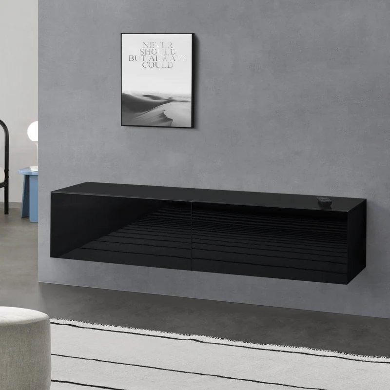 Mueble de TV de pared Evaton [en.casa]