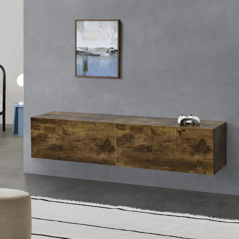 Mueble de TV de pared Evaton [en.casa]