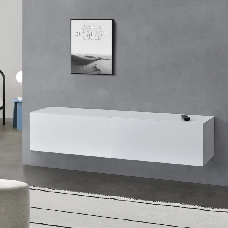 Mueble de TV de pared Evaton [en.casa]