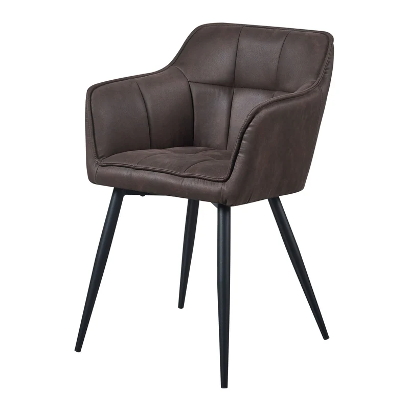 Silla de comedor Birmingham con reposabrazos 81x57x53 cm - [en.casa]