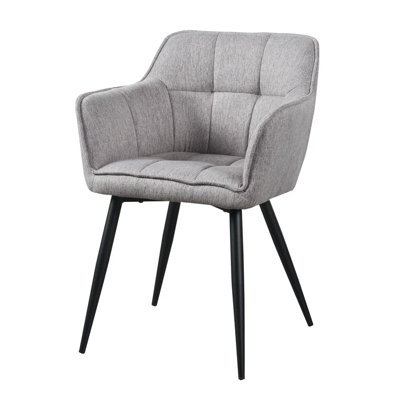 Silla de comedor Birmingham con reposabrazos 81x57x53 cm - [en.casa]