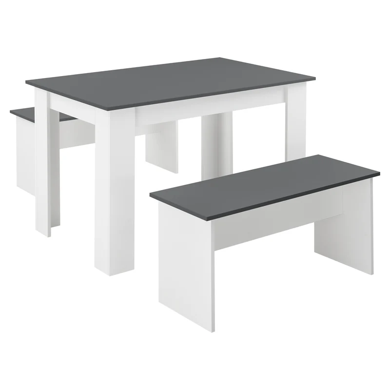 Conjunto de mesa y banco 110x70 cm en varios colores en.casa