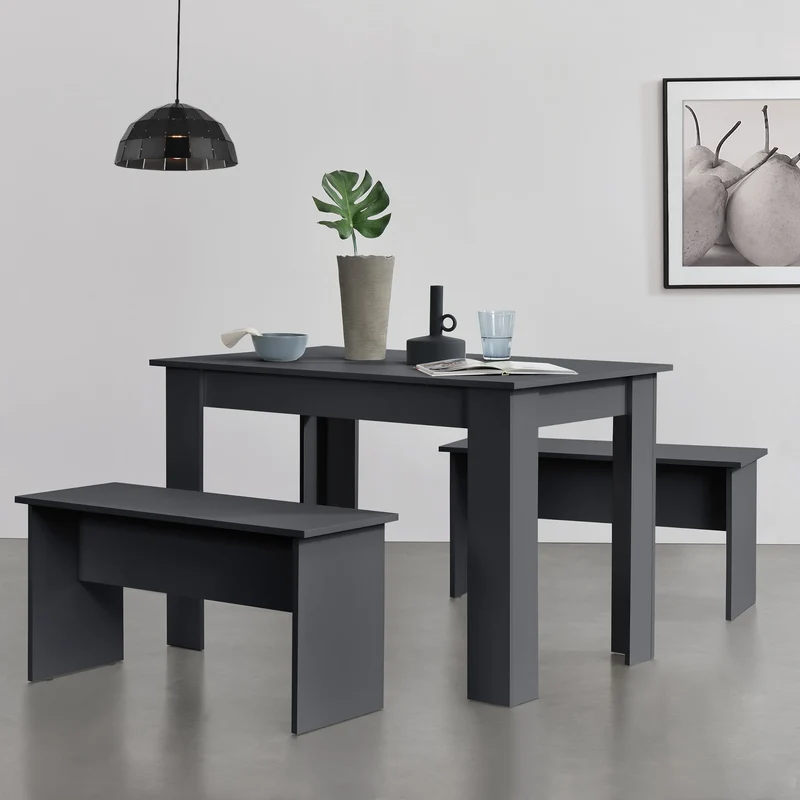 Conjunto de mesa y banco 110x70 cm en varios colores en.casa