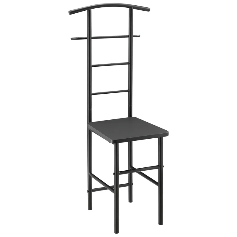 Silla de mayordomo Anaheim 107x45x45 cm con perchero en.casa
