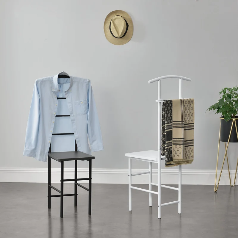 Silla de mayordomo Anaheim 107x45x45 cm con perchero en.casa