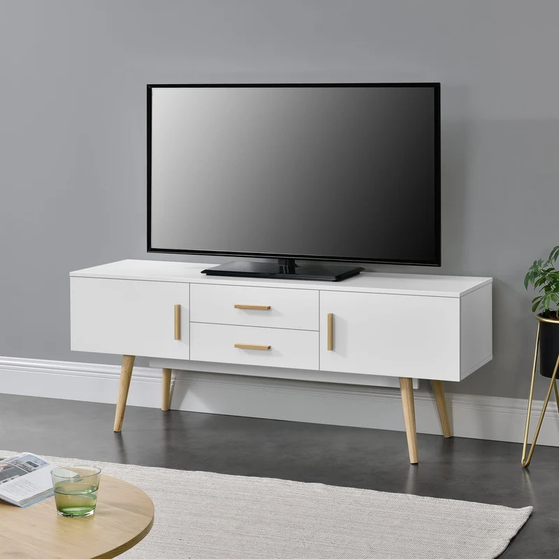 Mesa de televisión Alavus 140x40x56 cm varios colores en.casa