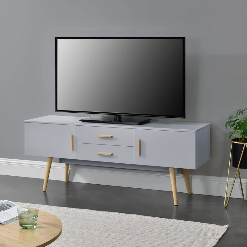 Mesa de televisión Alavus 140x40x56 cm varios colores en.casa