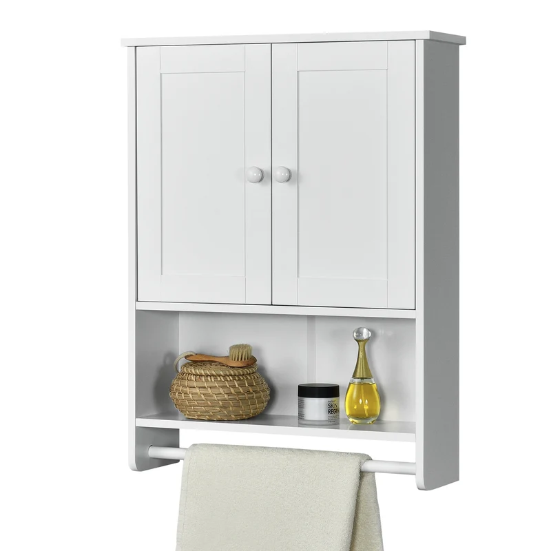 Armario de baño Steyr 65x49x15 cm con toallero MDF varios colores en.casa
