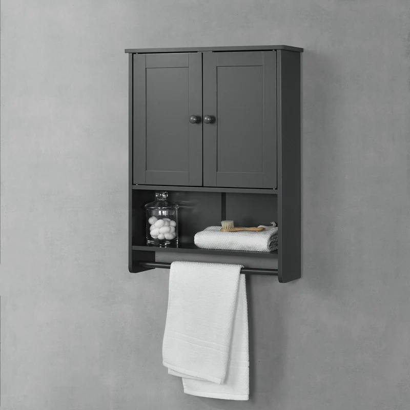 Armario de baño Steyr 65x49x15 cm con toallero MDF varios colores en.casa