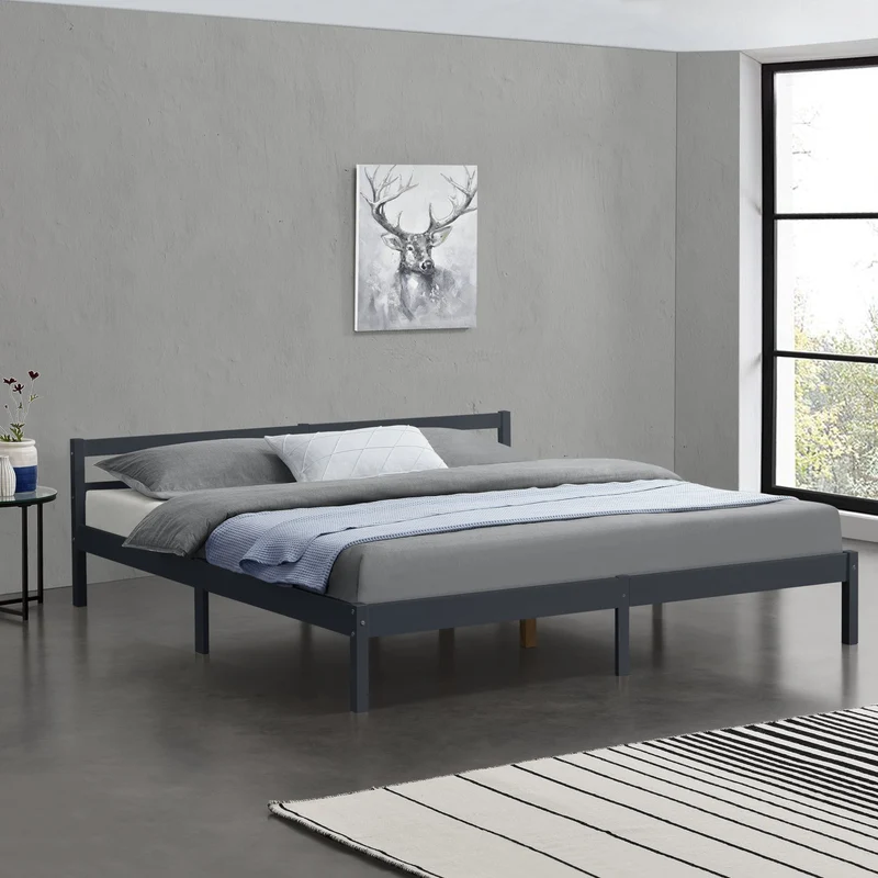 Cama de madera Nakkila varios colores y tamaños en.casa