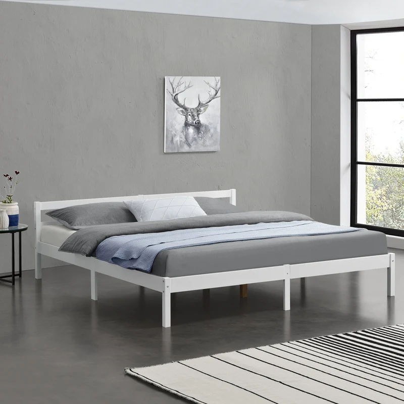Cama de madera Nakkila varios colores y tamaños en.casa