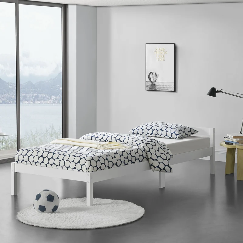 Cama de madera Nakkila varios colores y tamaños en.casa