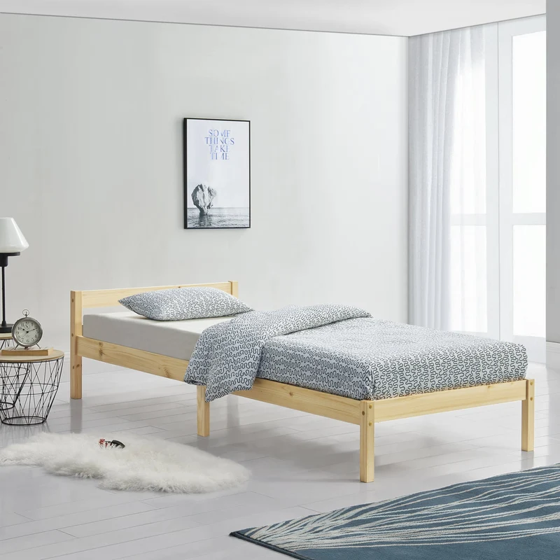 Cama de madera Nakkila varios colores y tamaños en.casa