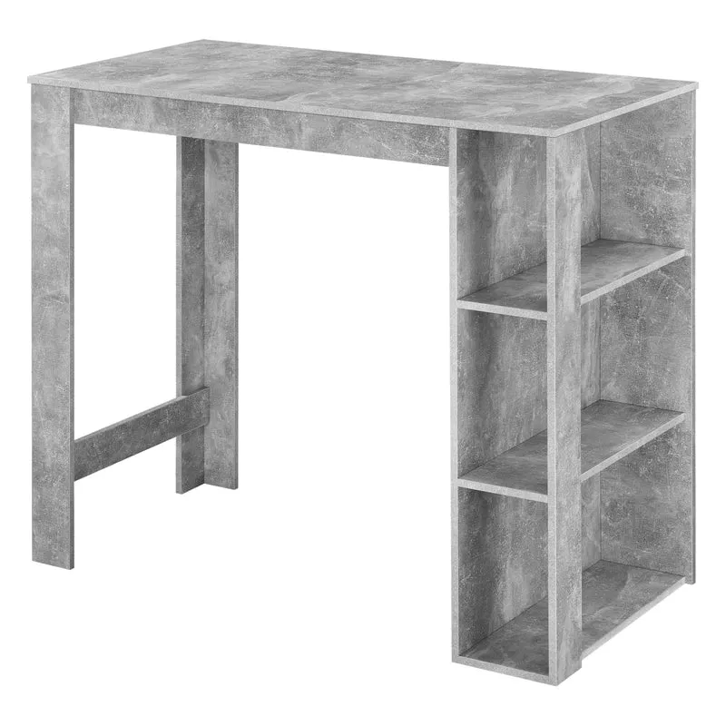 Mesa alta Danderyd 120x60x106 cm con 3 estantes [en.casa]