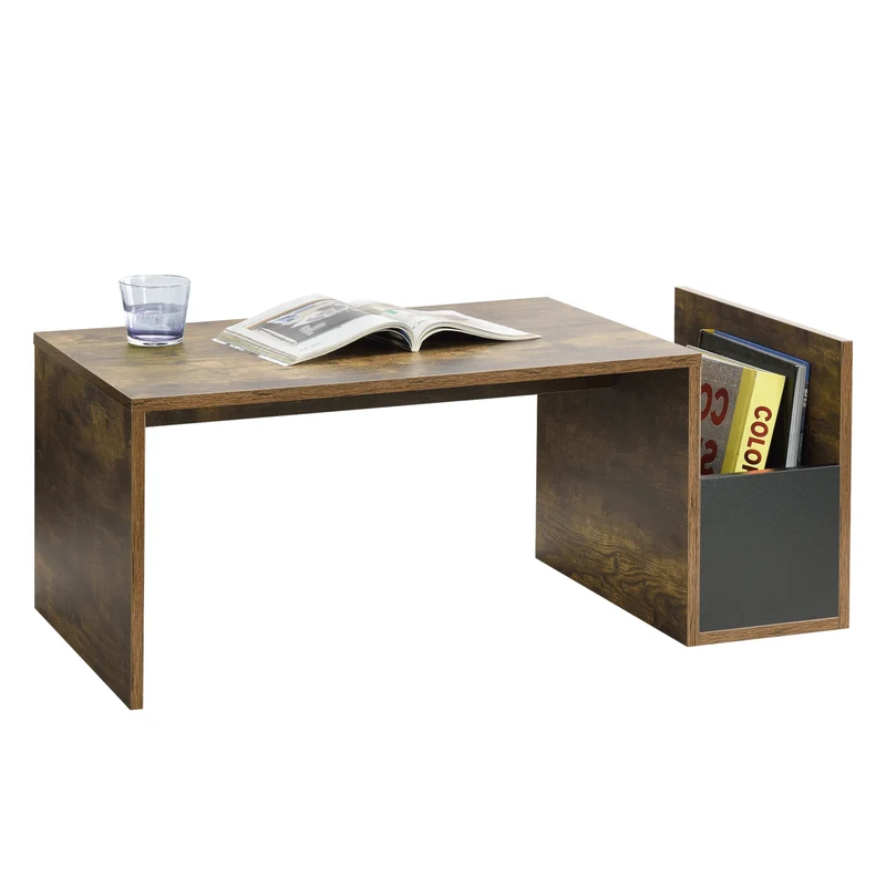 Mesa de centro Bollnäs 90x45x35 cm con compartimento de almacenamiento varios colores en.casa