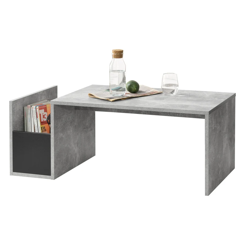 Mesa de centro Bollnäs 90x45x35 cm con compartimento de almacenamiento varios colores en.casa