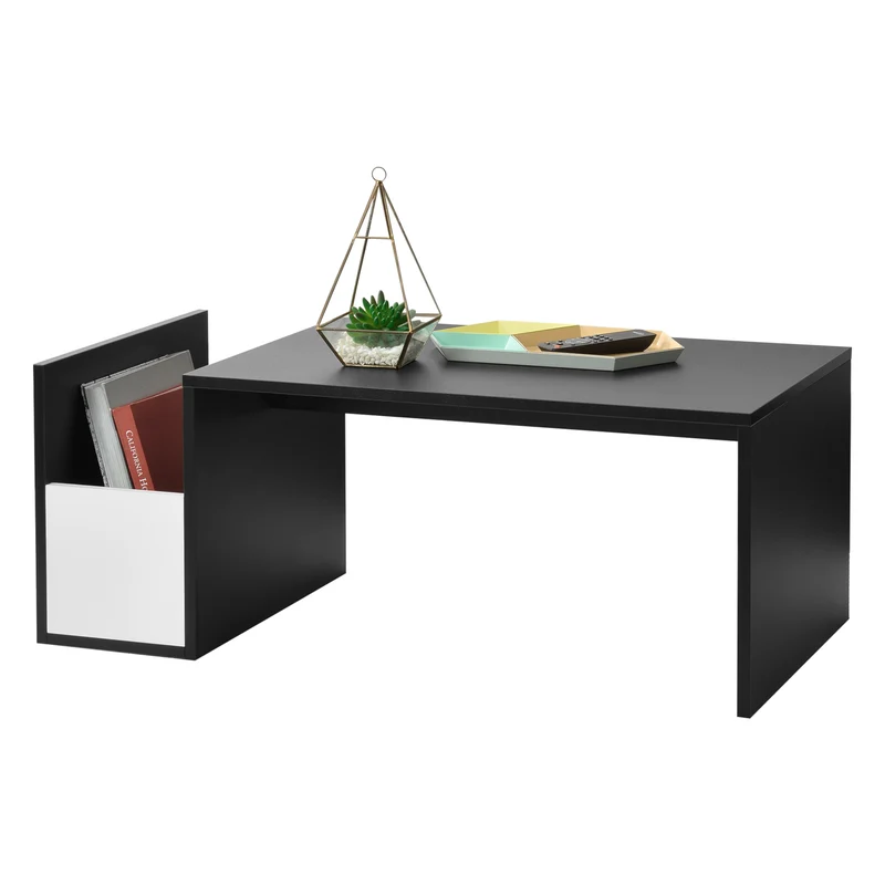 Mesa de centro Bollnäs 90x45x35 cm con compartimento de almacenamiento varios colores en.casa
