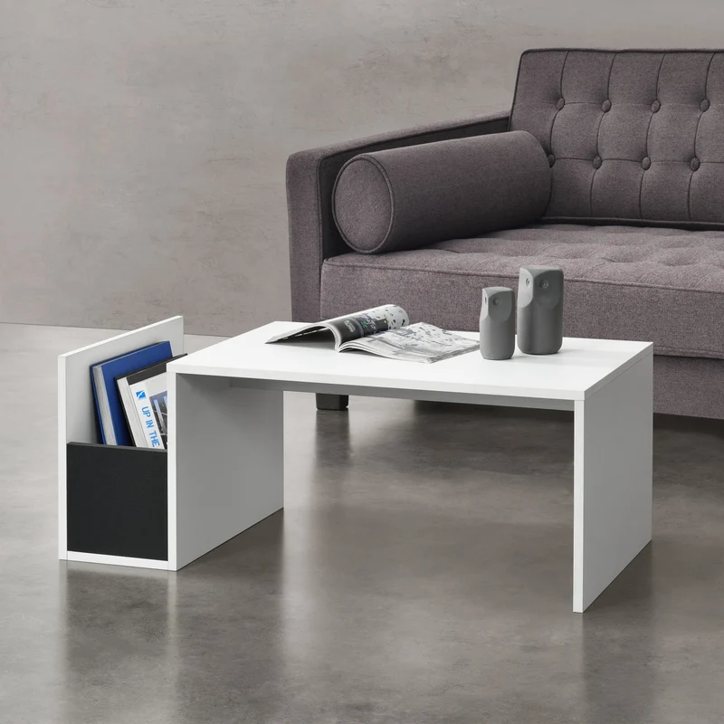 Mesa de centro Bollnäs 90x45x35 cm con compartimento de almacenamiento varios colores en.casa
