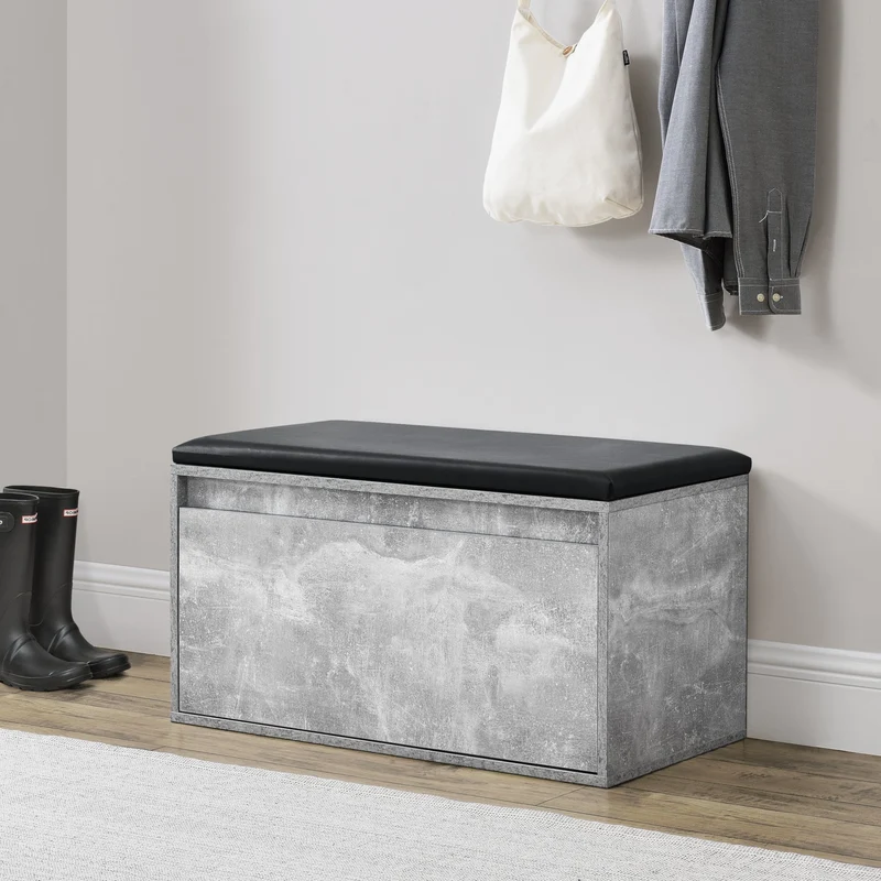 Banco de asiento Degerfors 80x39x45 cm [en.casa]