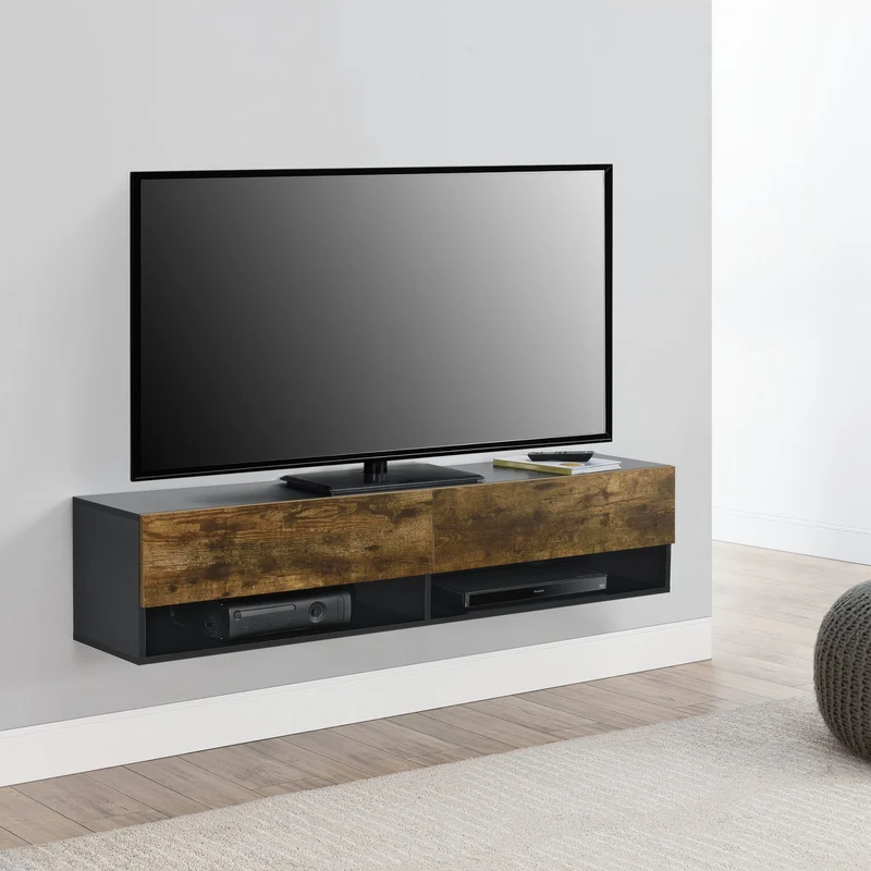 Mueble TV de pared Halmstad 2 puertas [en.casa]