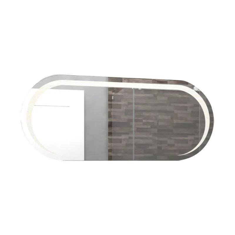 Espejo Rectangular Verón, Gris, con Luz LED
