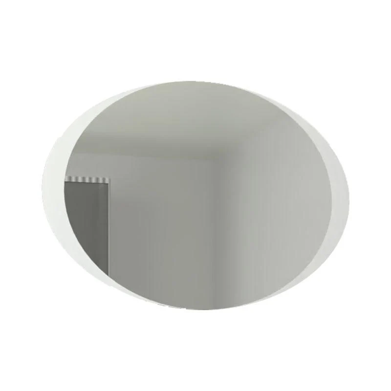 Espejo Ovalado Varese, Gris, con Luz LED