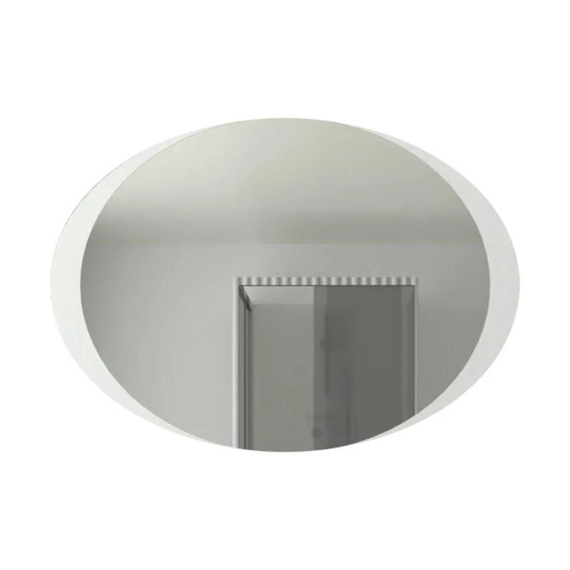 Espejo Ovalado Varese, Gris, con Luz LED