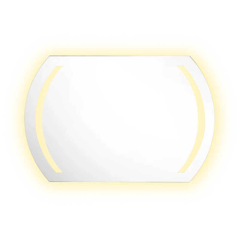 Espejo Rectangular Manson, Gris, con Luz LED