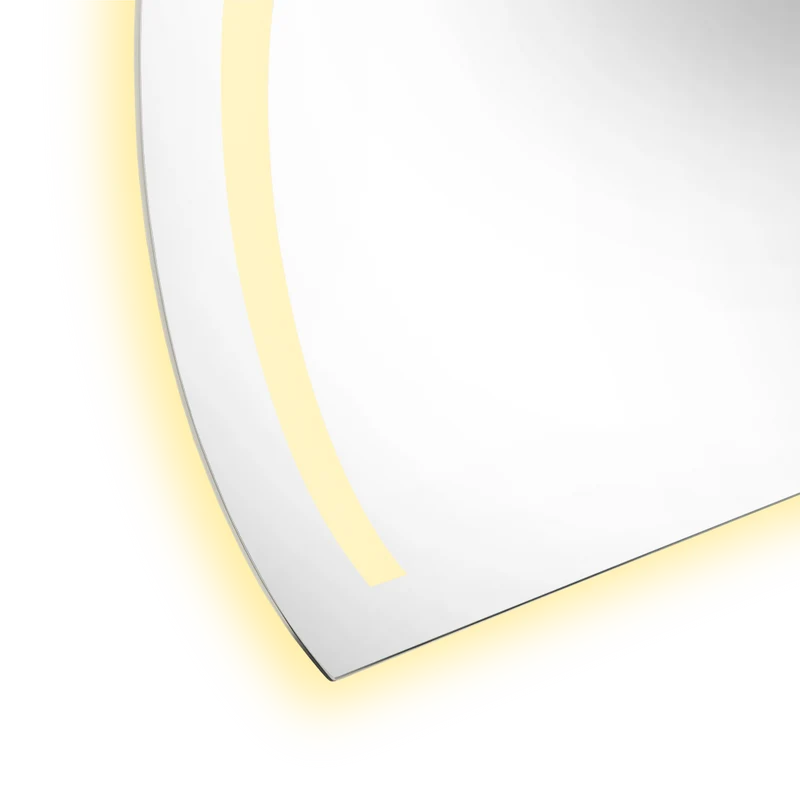 Espejo Rectangular Manson, Gris, con Luz LED