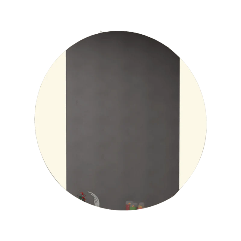 Espejo Circular Lucca, Gris, con Luz LED