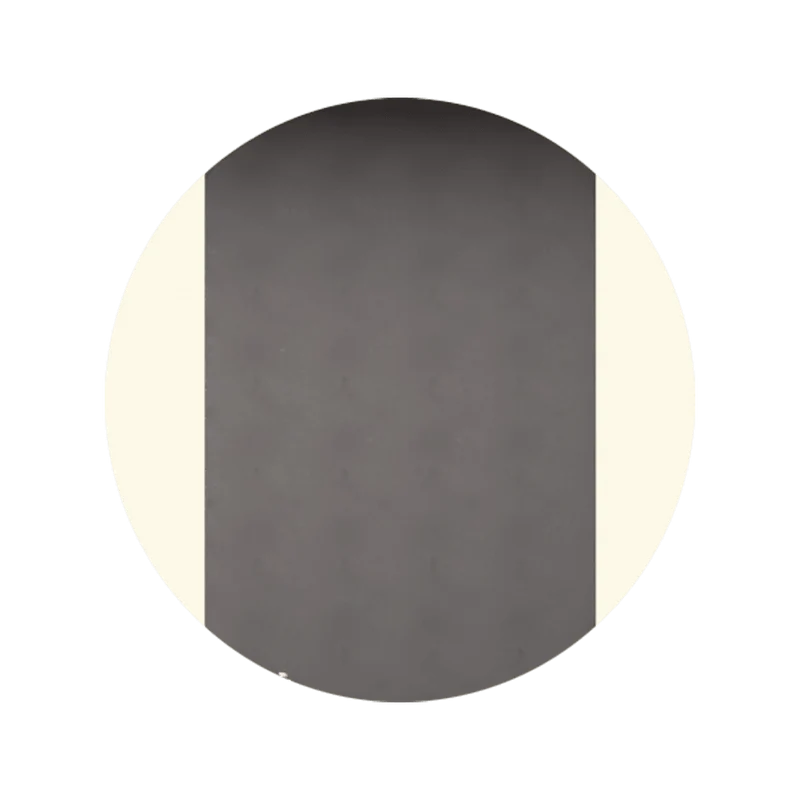 Espejo Circular Lucca, Gris, con Luz LED