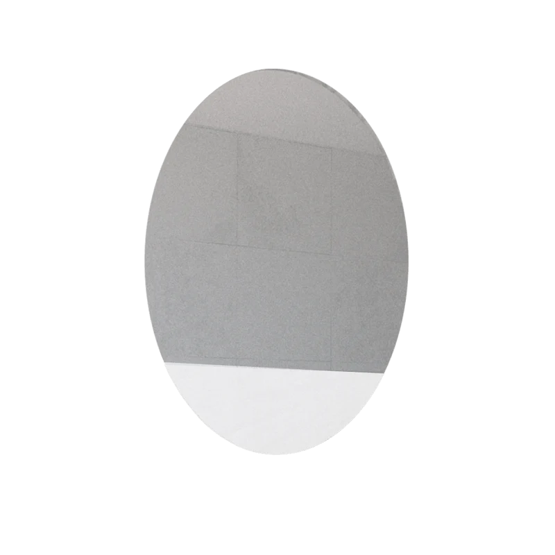 Espejo Ovalado Ferrara, Gris, con Luz LED