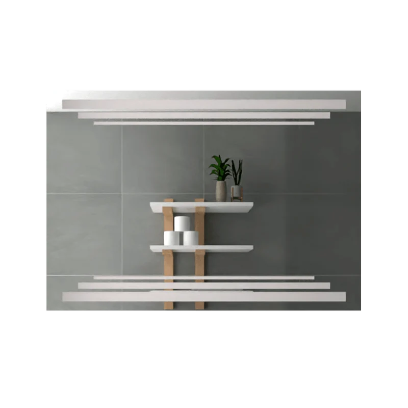 Espejo Rectangular Barú, Gris, con Luz LED