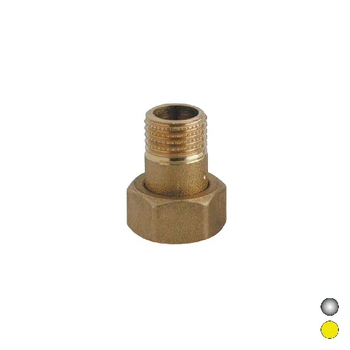 Bocchettone con o-ring e calotta 3/4 x 1 cromato