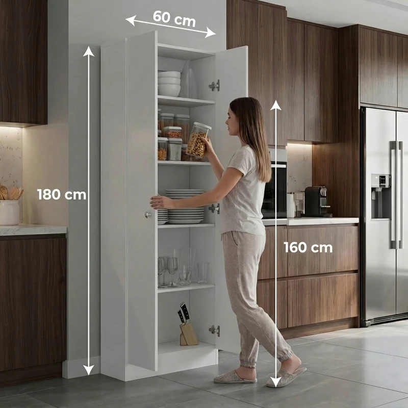 Alacena Multiusos Benna, Blanco Duqueza, con Variedad de Entrepaños ZF
