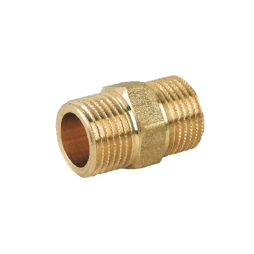 Nipple doppio prolungato mm in ottone giallo 1/2